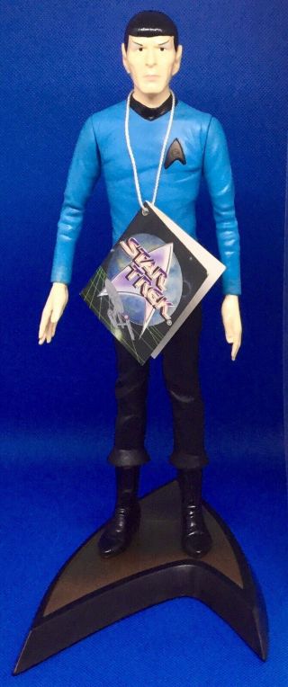 Vintage 1991 Star Trek Spock Paramount Pictures Hamilton Gifts Figure & Stand