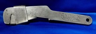 Vintage 9 " Andrix Auto Adjustable Spanner Bicycle Wrench Adrian Mich.