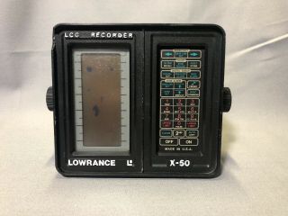 Lowrance X - 50 Lcg Recorder Fishfinder Vtg Depth Finder Bass Fishing