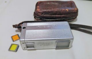 Bera Kiev - Russian Spy Camera (w Case & Color Lens Filters) Vintage 50 