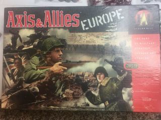 Axis & Allies Europe War Military Strategy Board Game Vintage 1999
