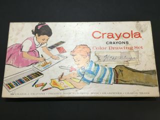 Vintage Crayola Crayons Color Drawing Set (no.  72)