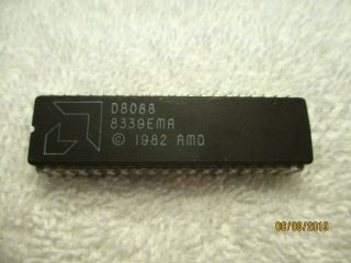 Vintage Amd P8088 - 1 10mhz 8 - Bit Microprocessor (c) 1978 Intel (1 Pc)