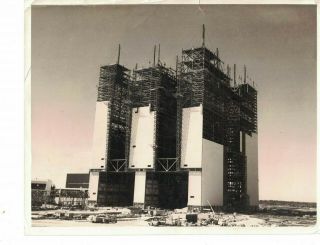 Vtg Nasa Photo 1965 Complex 39 View Of Vab Vertical Assembly Building