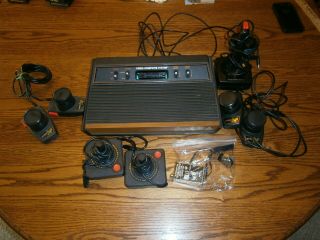 Vintage Atari Video Game System With Controller Paddles Accessories Estate Find
