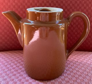Hall,  Vintage,  Brown,  Small 2 Cup Individual Tea Pot For One,  With Lid,  Usa