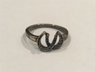 Kabana Vintage.  925 Sterling Silver Horse Shoe Ring Size 6