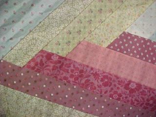 Vintage Quilt Top Tablecloth Cotton Fabric Star Pattern 1960s Era Estate Find 4