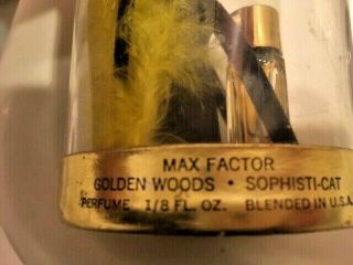 Vintage Golden Woods Sophisti Cat Perfume Max Factor Black Cat Pearls 3
