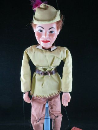 Vintage Hazelle Robin Hood Marionette String puppet 3