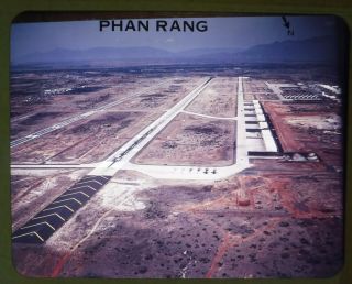 Vtg Vietnam War Aerial Slide Phan Rang Air Base South Vietnam 8x10 2 N