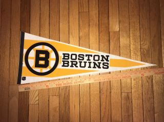 Vintage Nhl Hockey Boston Bruins Pennant