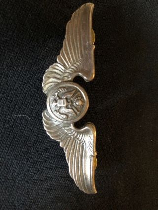 Vintage Ww2 Us Army Air Force Usaaf Wings 3” Pin