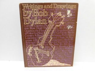 Vintage Writings And Drawings By Bob Dylan Hardcover 1977 Lyrics Illustrations