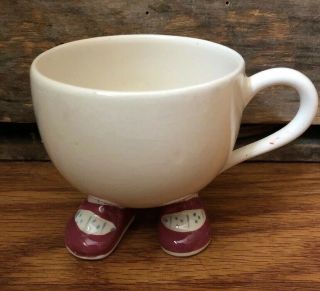 Vintage Carlton Ware Breakfast Pottery Walking Footed Coffee Egg Cup England 