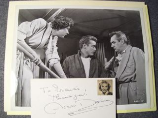 Vintage: " James Dean Co - Star " Actress: Ann Doran Photo & Autograph