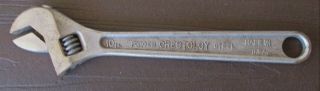 Vintage 10 Inch Crestoloy Steel Cresent Wrench Made In Usa