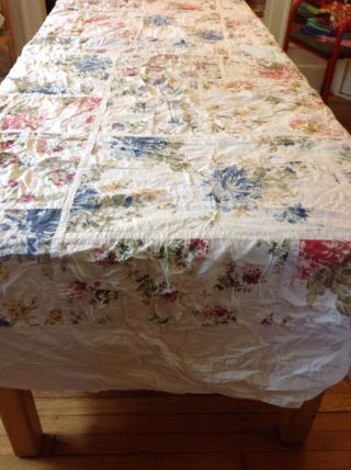 Vintage Multi Color Floral Cotton Duvet Cover Bedspread,  82 X 105 (full / queen) 2