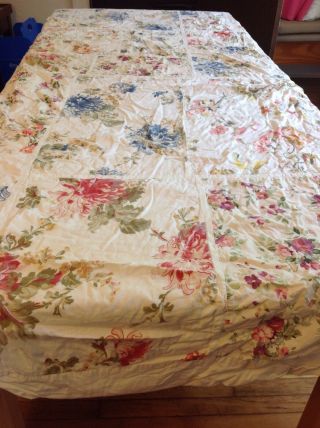 Vintage Multi Color Floral Cotton Duvet Cover Bedspread,  82 X 105 (full / queen) 3