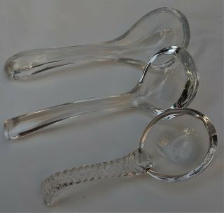 Vintage Old Northwood / Mosser Glass,  Glass Spoons 3 Different
