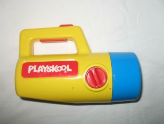 Vintage Playskool Flashlight And - - Color Changing Red White Green