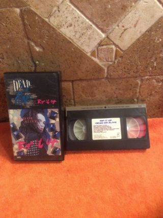 Vintage Dead Or Alive Rip It Up Vhs Cassette Tape 1987