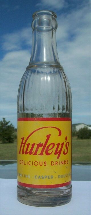 Vintage 1948 Coca - Cola Bottling Casper Wyoming Hurley’s Acl Soda Bottle