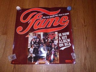 Vintage 1982 Tv Show Fame Rca Records & Tapes Poster Made In Usa