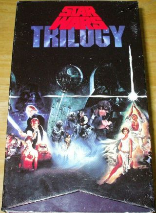 Rare Oop Vintage Star Wars Trilogy Vhs Box Set 1988