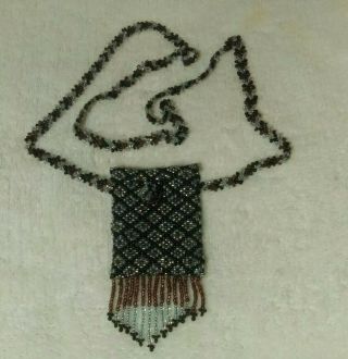 Vintage Southwestern Native American Style Peyote Stitch Seed Bead Necklace