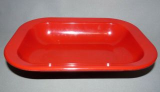Texas Ware Serving Dish Set Of 3 Red Vintage Dallas Tx Plastics Manufacturing