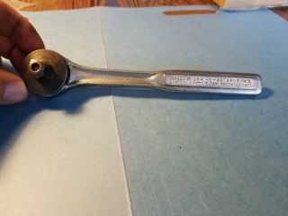 Cratsman Thumbwheel Stye V - 43788 3/8 " Ratchet Vintage