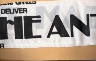 Punk Adam Ant Adam,  The Ants Stand And Deliver Ant Music vintage CONCERT SCARF 4