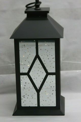 13 " Illuminated Indoor/outdoor Vintage Mercury Glass Lantern By Valerie Black