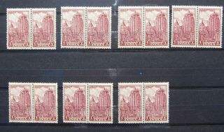 570 - 19 India Monuments Vintage 14 Mnh Stamps
