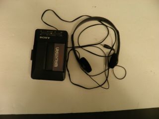 Vintage Black Sony Walkman Wm - F2015 Portable Radio Cassette Player