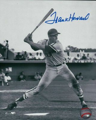Frank Howard Signed 8x10 Photo Autograph Vintage Black & White Auto Dodgers
