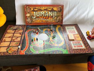 Vintage Jumanji Board Game From Movie 100 Complete 1995 Milton Bradley