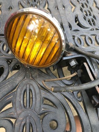 Vintage Cats Eye Fog Light With Mount And Housing Rat Rod / Hot Rod
