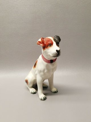 Vintage Japan Jack Russel Terrier Dog Figurine Large Sitting 5 1/2 "