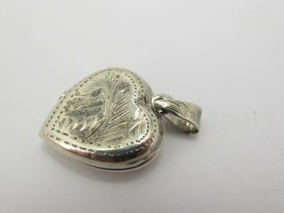 Vintage Sterling Silver 925 Love Heart Locket Pendant 2