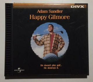 Happy Gilmore Divx Movie Disc Adam Sandler Rare Format Vtg Vintage 1998