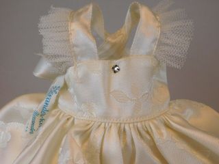 VNTG Madame Alexander - kins Ivory Rose Brocade Gown,  Bride?,  panties,  tagged 3