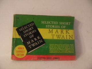 Vintage Armed Services Edition Book Selected Short Stories Of Mark Twain