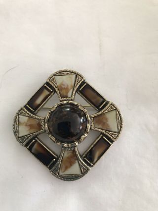 Vintage Signed Miracle Brooch Pendant