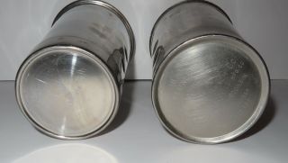 Vintage Stainless Steel Malted Milk Shop Shake Mixer Fountain Cups (set Of 2) Rs