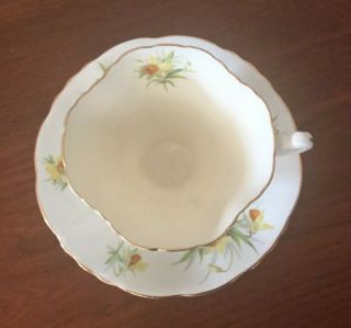 Hammersley Bone china teacup and saucer Vintage England daffodils,  english tea 2