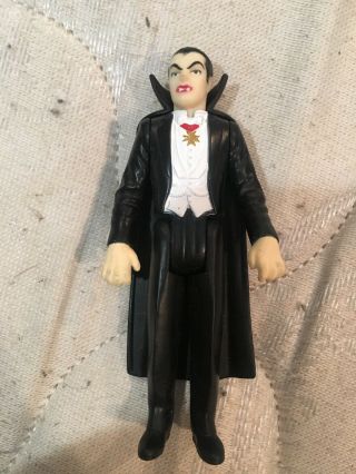 Vintage Universal Monsters Dracula Poseable Figure With Cape 1997 Burger King