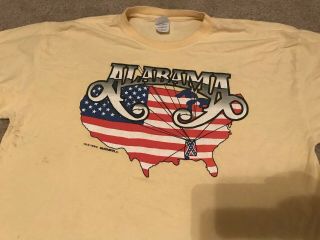 Vintage Alabama Band Mountain Music 1982 Tour Shirt Country Music Xl