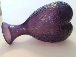 Vintage Blenko Amethyst/Purple Water Bottle/Vase 7